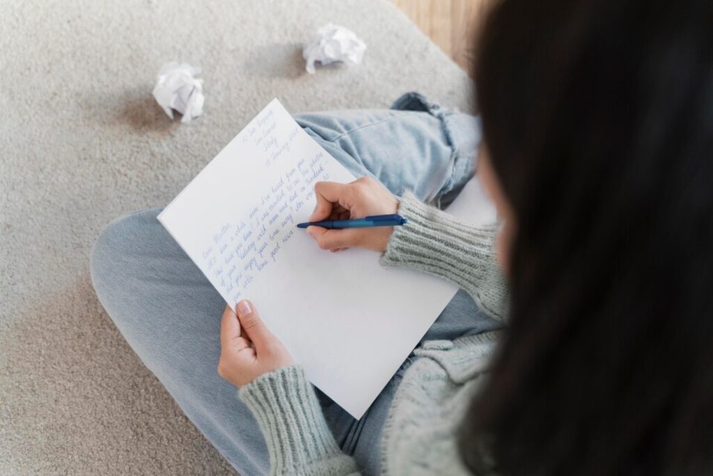 AI writing therapy